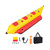 3-Person Inflatable Banana Boat with Electric Air Pump Carrying Bag and Repair Kit(D0102X39CCG.)