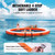 VEVOR Inflatable Floating Dock, ø10FT Inflatable Dock Platform with ø8FT Trampoline Mesh Pool, Non-Slip Floating Platform Water Mat with Portable Bag & Detachable Ladder for Pool Beach Relaxation