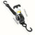 "1500lb Retractable Tie Down – Strong Black Ratchet Strap for Kayaks/Cargo – Effortless Use"