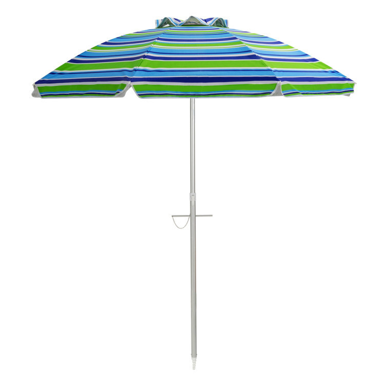 Portable Beach Umbrella with Tilt Mechanism & UPF50+ Protection