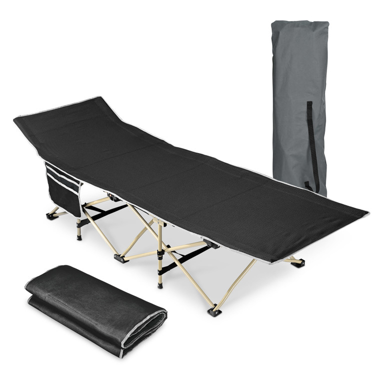 Portable Camping Cot - Foldable, Comfortable, Sturdy, and Durable