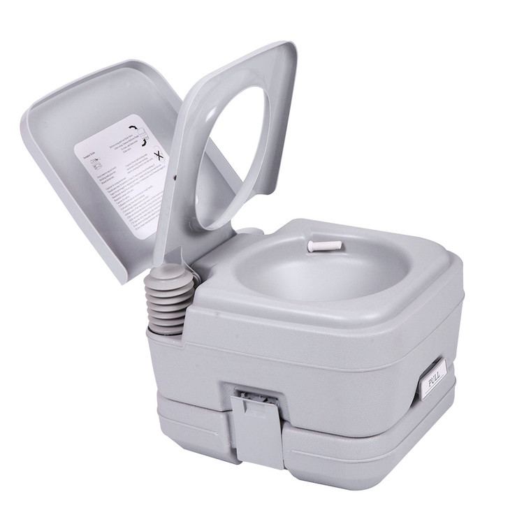 Portable Flushable Camping Toilet - Lightweight & Leak-Proof, Ideal for Outdoor Travel