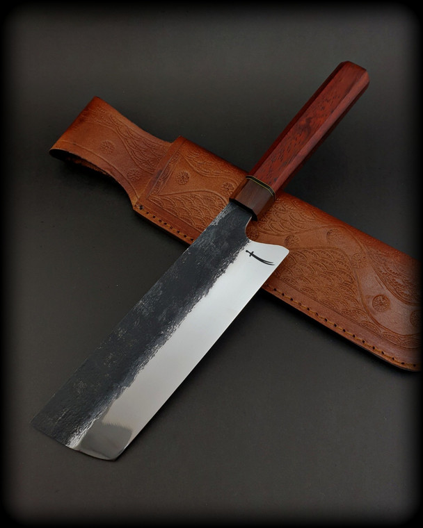 Traditional Japanese Nakiri Knife - Professional 440C Stainless Steel Blade for Precision Cutting