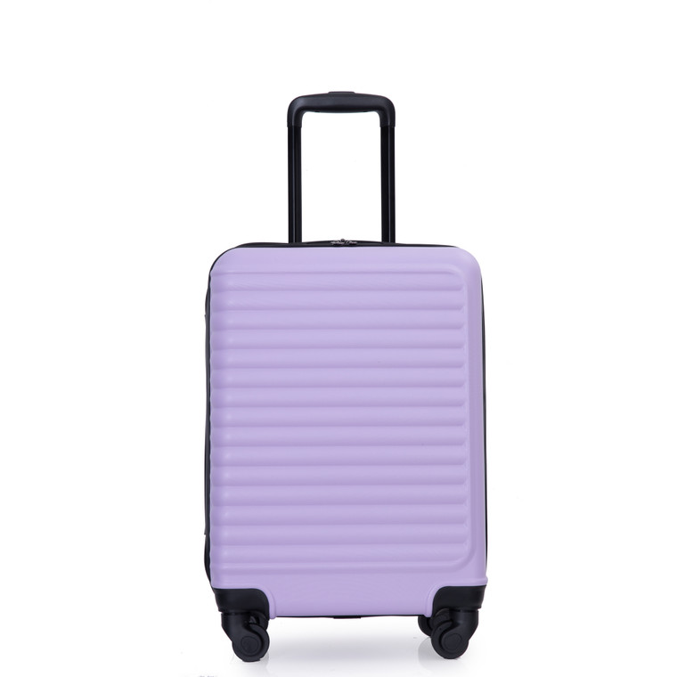 20" Lightweight Lavender Purple Carry-on Suitcase with Spinner Wheels