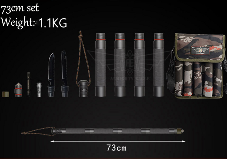 Multifunctional Outdoor Defense Tactical Stick - Durable, Portable, and Versatile