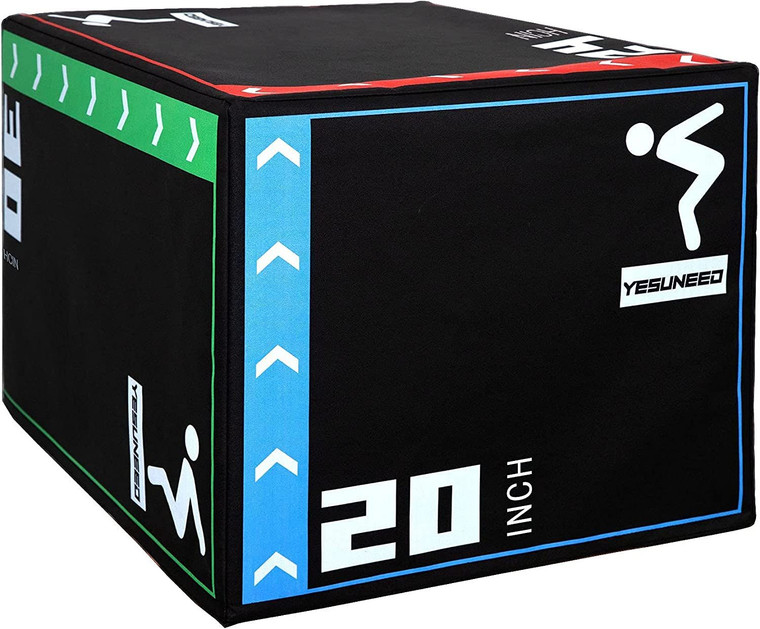 3-in-1 Leather Jump Box for Crossfit - Versatile Height Options