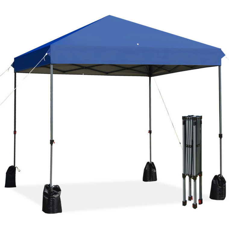 8x8 Outdoor Pop-up Canopy Tent with Roller Bag & Sand Bags - Easy Setup & Portable