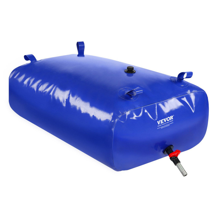 VEVOR 330L/87 Gallon Water Storage Bladder, RV Water Tank, 1000D Blue PVC Collapsible Water Storage Containers, Large Capacity Soft Water Bag, Portable Water Bladder, Fire Prevention, Camping, Emergen(D0102HPBE2J.)