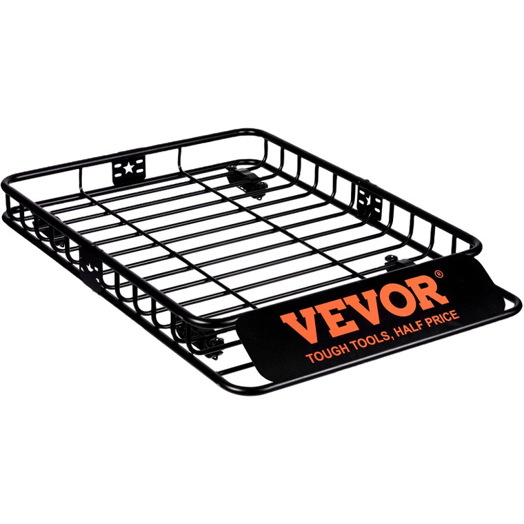 VEVOR Roof Rack Cargo Basket 200 LBS 51"x36"x5" for SUV Truck with Luggage Bag(D0102HPC82P.)