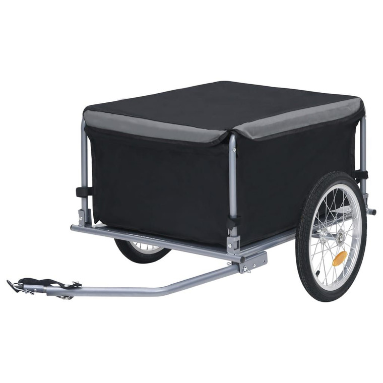 Bike Trailer Black and Gray 143.3 lb(D0102HHP2E2.)