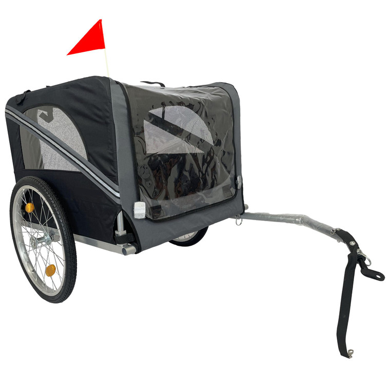 Outdoor Heavy Duty Foldable Utility Pet Stroller Dog Carriers Bicycle Trailer(D0102HRDKAT.)