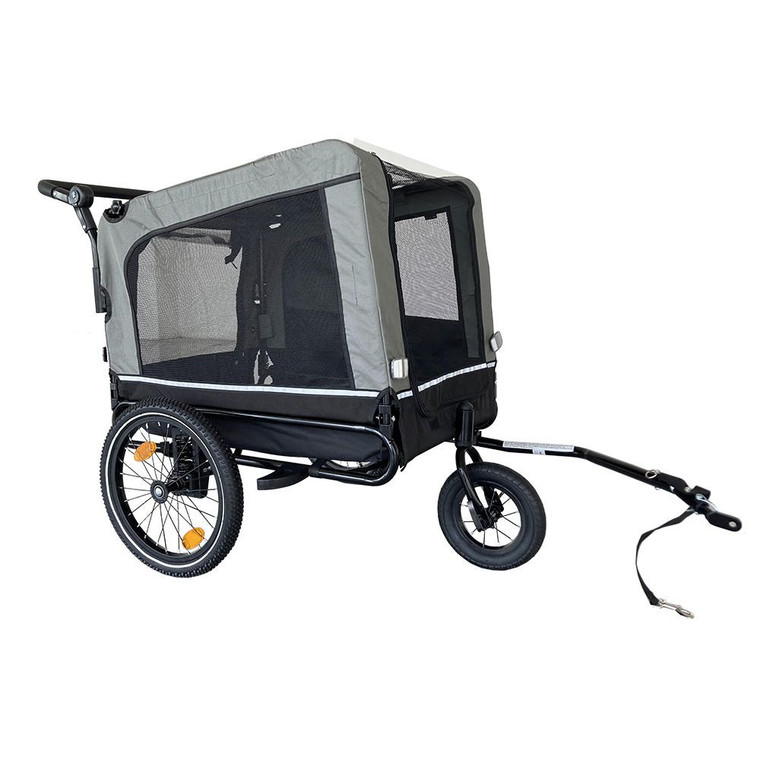 Outdoor Heavy Duty Foldable Utility Pet Stroller Dog Carriers Bicycle Trailer(D0102XFET1T.)