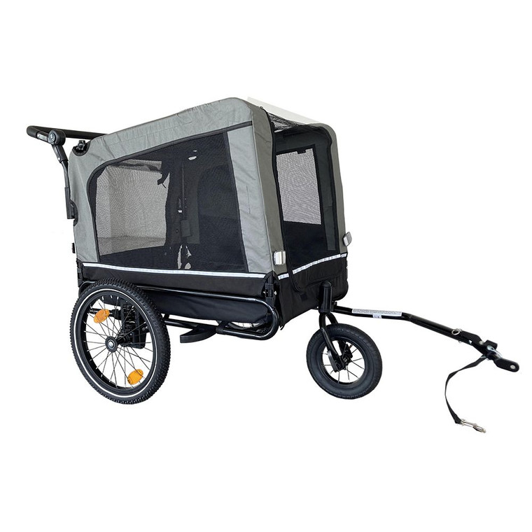 Outdoor Heavy Duty Foldable Utility Pet Stroller Dog Carriers Bicycle Trailer(D0102HR2ITX.)