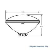 SEALED BEAM INCANDESCENT LAMP GE-4551, 28V, 250W (X 1)