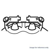 SEALED BEAM INCANDESCENT LAMP GE-4635, 16.5V, 450W (X 1)