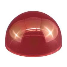 WHELEN LIGHT:LENS: WINGTIP,GLASS,RED,RH