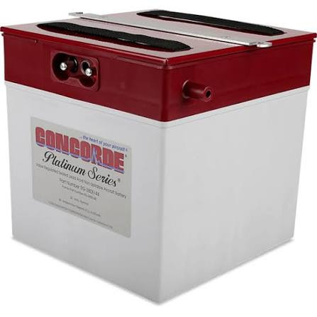 CONCORDE RG-380E Sealed Lead Acid Battery, 24 Volt AIRCRAFT BATTERY