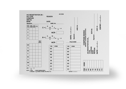 Compass Swing Record CAA 2138