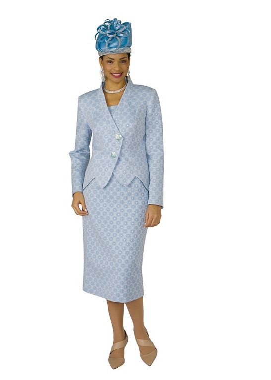 4258-2PC NOVELTY SKIRT SUIT