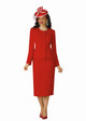 2920 Two PC POLY CREPE SKIRT SUIT by LILY AND TAYLOR