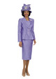 4417 Classy Silky Twill Three Piece Skirt Suit