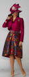 4182 Appealing Three Piece Silky Twill Novelty Skirt Suit