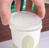 Solo 9 oz. Translucent Flat Slotted Plastic Lid - 2000/Case