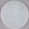 Solo 9 oz. Translucent Flat Slotted Plastic Lid - 2000/Case