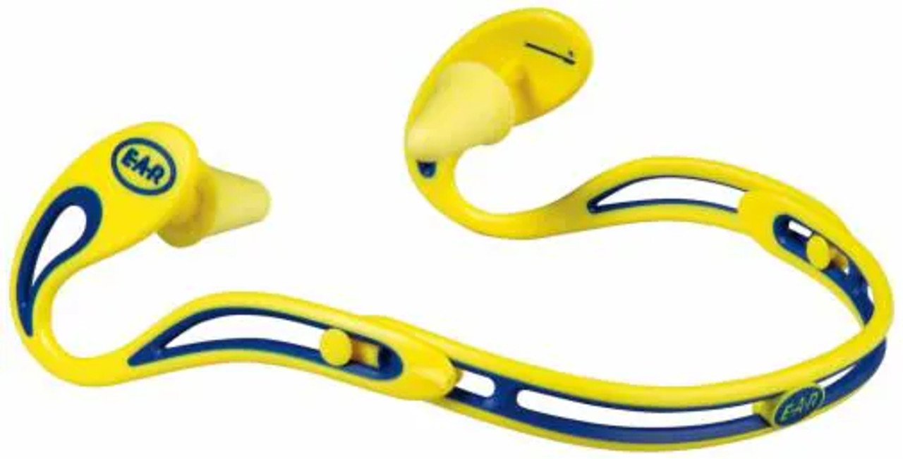 E-A-R Swerve Banded Hearing Protector, Corded, Yellow (EACH)
