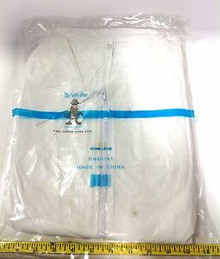 White Disposable Polypropylene Coveralls -Large- 28g 25/case