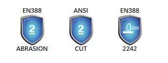 Blue Gloves, Gray Gloves, Blue/Gray, Gloves, Coated Gloves, Coated Knit Gloves, Safety Zone Gloves