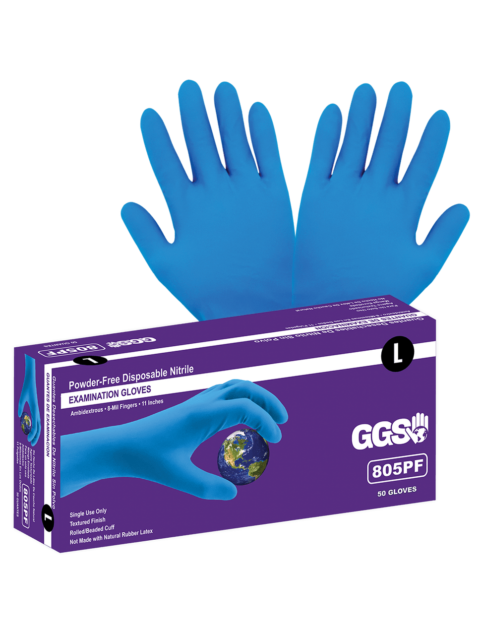 Powder Free Gloves, Examination Gloves, Heavyweight Gloves, Gloves, Blue Gloves, Disposable Gloves, Textured Gloves,