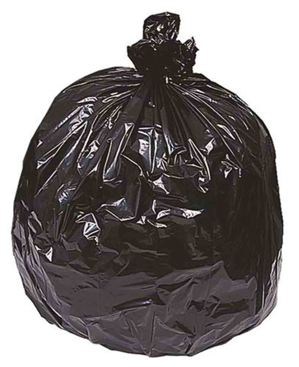 Trash Liners Coreless Roll, 38 x 58, 60 gallons, Black 1 mil, 100/case