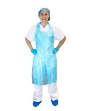 The Safety Zone, Blue, Polyethylene, Chemical Resistant, Aprons, Protection, Durable, Latex Free