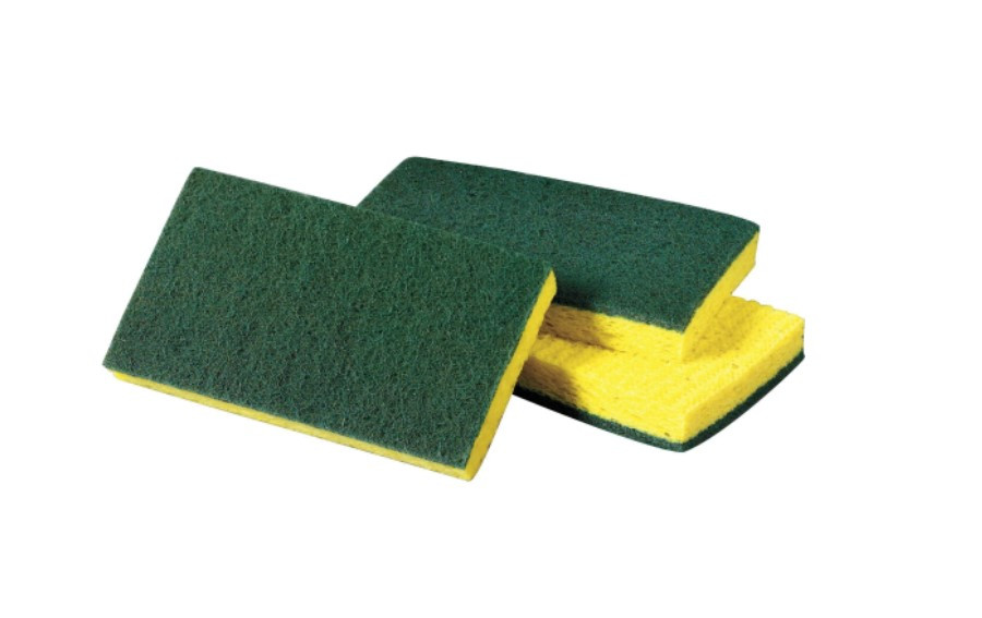 Sponge, Adhesive, Cleaning, Household Use, Cleaning, Scrub, Foam