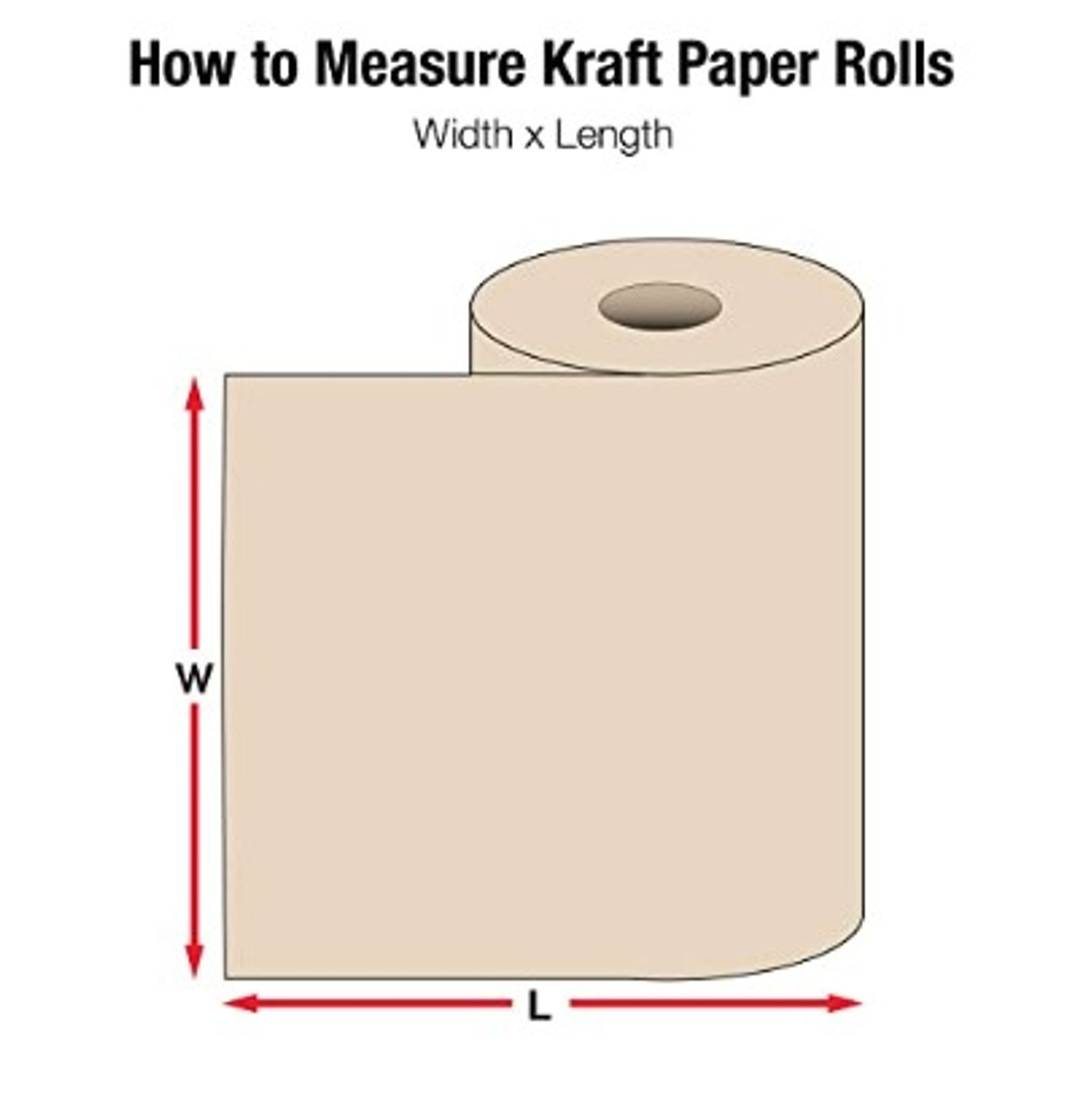 Kraft Paper Roll, 100% Recycled #30 – 24 in x 1200 ft