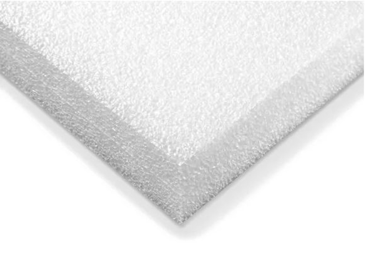 PE White Foam Plank - 2in x 48in x 108in - 1.7lb Density
