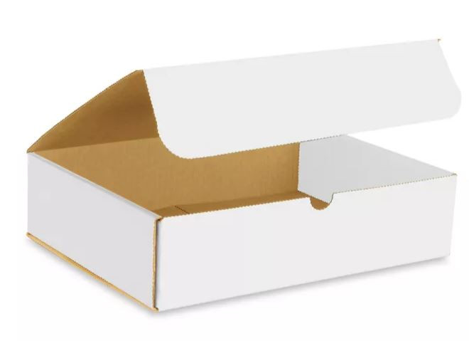 mailer, corrugated mailer, white small business shipping material