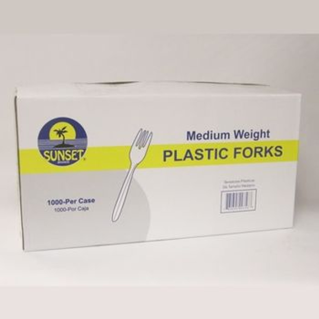 Mediumweight Polystyrene White Fork - 1000/case