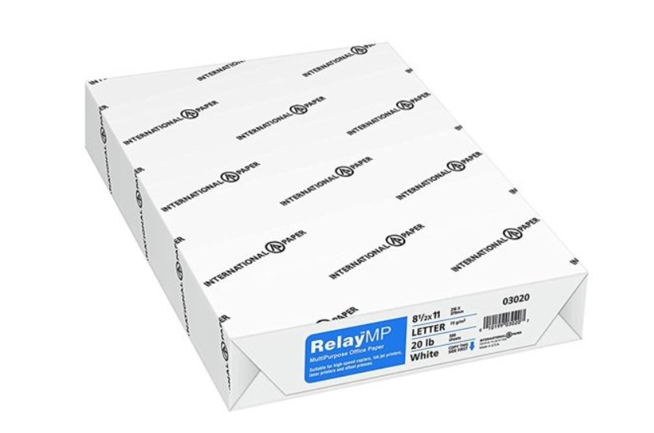  Relay MP, Multipurpose Copy Paper, 20lb, 8.5 x 11, 92 Bright -  10 Ream Carton / 5,000 Sheets (013020C) : Reading Glasses : Office Products