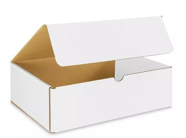 mailer, corrugated mailer, white small business shipping material