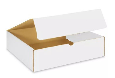 mailer, corrugated mailer, white small business shipping material