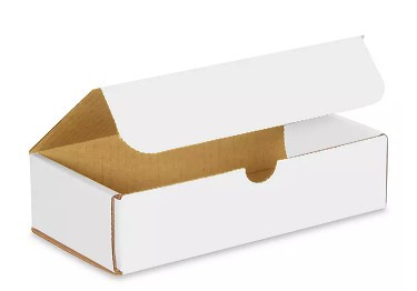 mailer, corrugated mailer, white small business shipping material
