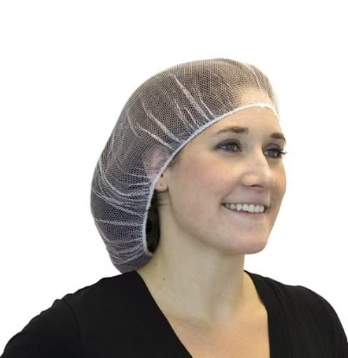 18" White Polyester Hair Nets 1000/case