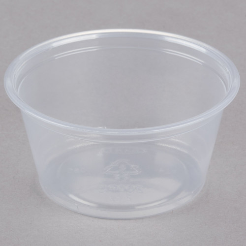 8 oz. Round Microwaveable Deli Container Combo Set (Clear) 48/PK