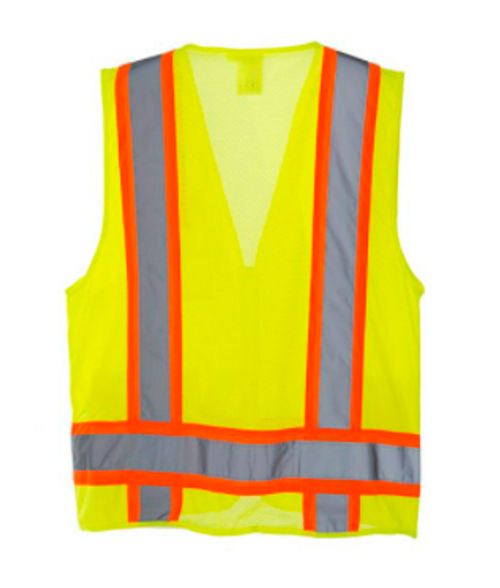 Safety Vest, Vest, Lime Vest, PPE, Reflective, Type R, Class 2