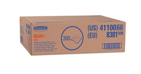 KC X70 #41100 14.9 x 16.6 White Wypall Flat Workhorse Rag