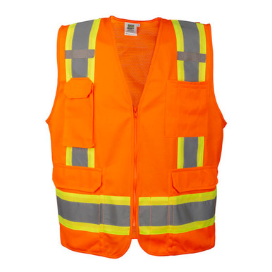 Safety Zone Orange Safety Vest TYPE R, CLASS 2