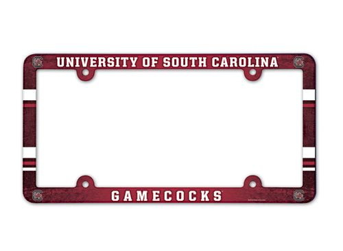 South Carolina Gamecocks License Plate Frame Full Color Sports Fan Shop