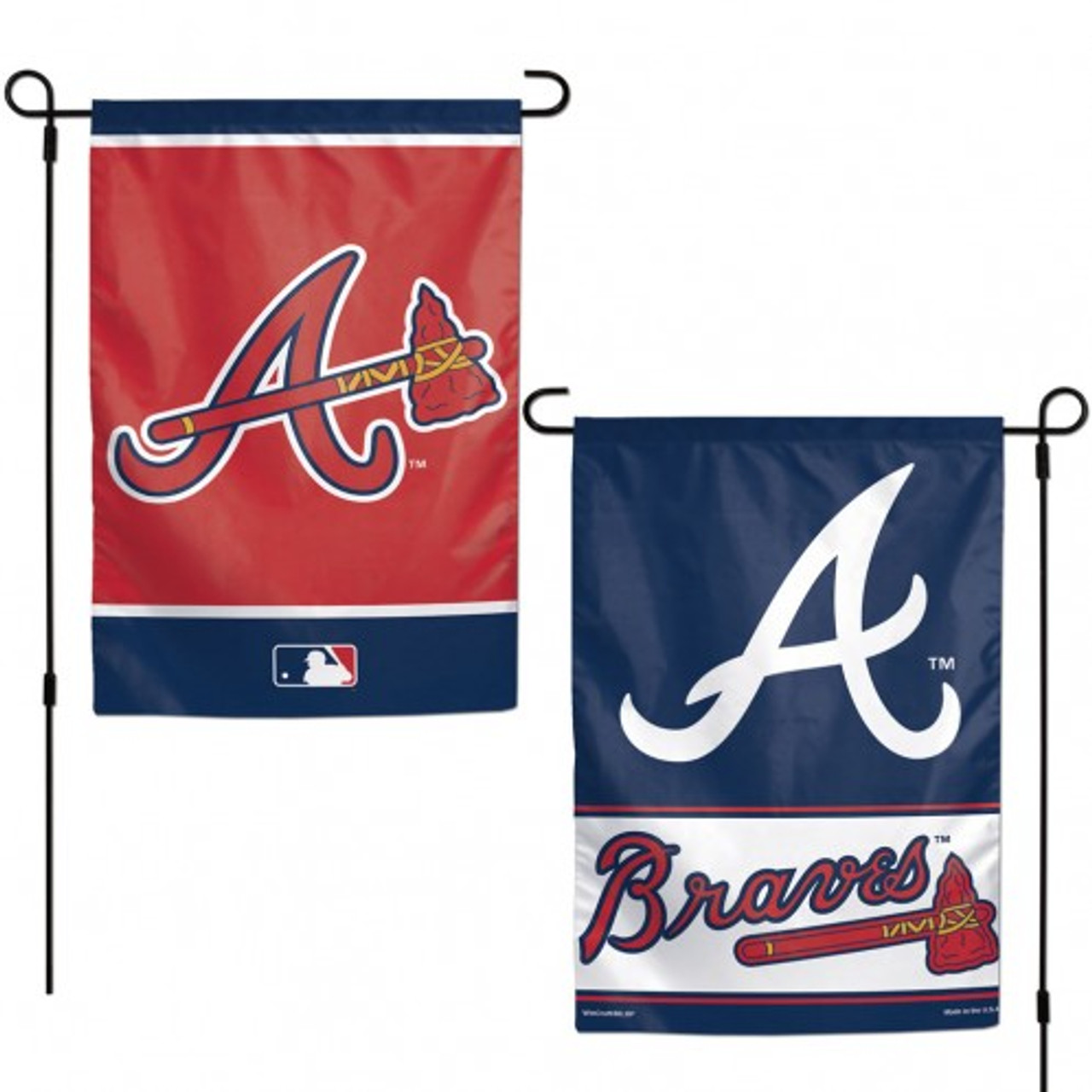 Atlanta Braves Flag 12x18 Garden Style 2 Sided - Sports Fan Shop